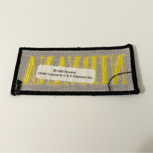 Vintage 1999 Nirvana Patch Black Yellow - Picture 5 of 11